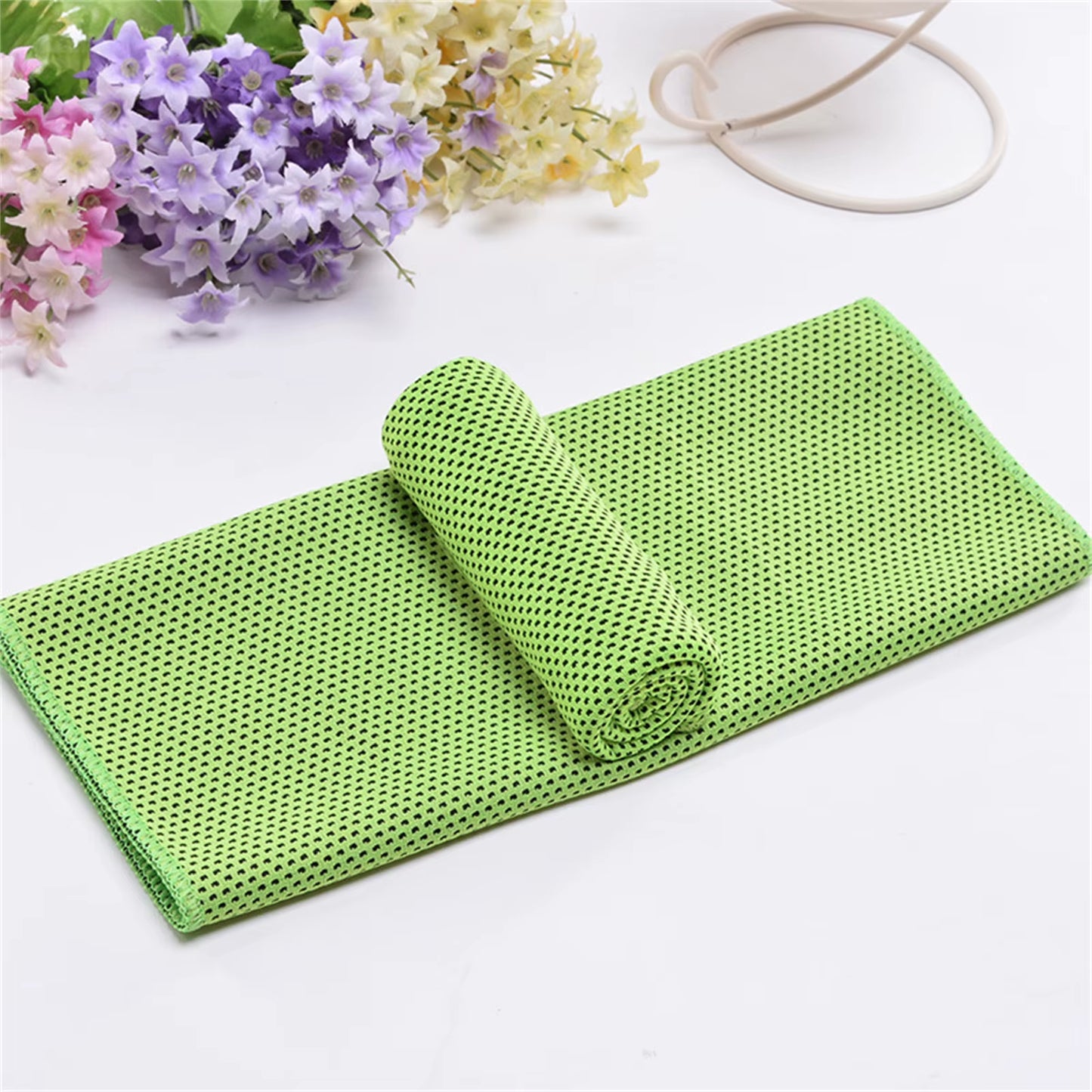 1Pc Cooling Towel Superfiber Cold Towel Wrap Cool Cool Neck Rag Sports Fitness Towel Multi-Color Selection