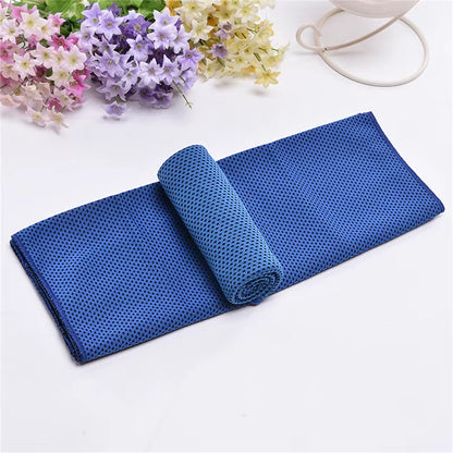 1Pc Cooling Towel Superfiber Cold Towel Wrap Cool Cool Neck Rag Sports Fitness Towel Multi-Color Selection