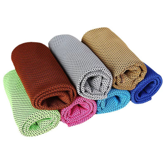 1Pc Cooling Towel Superfiber Cold Towel Wrap Cool Cool Neck Rag Sports Fitness Towel Multi-Color Selection